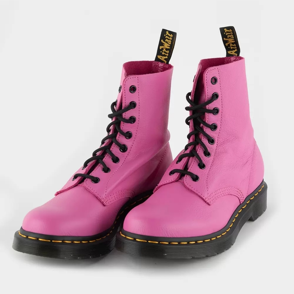 DR. MARTENS pink Women's leather boots size 7 🩷